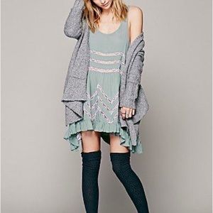 Free People Voile and Lace Trapeze Slip Dress